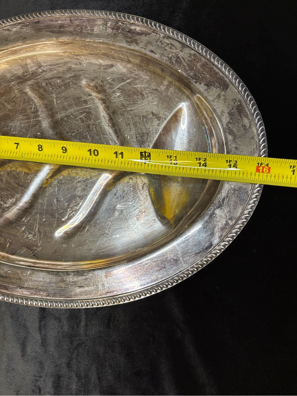 Vintage Silver- Plated Tree Of Life Serving Platter - Picture 7 of 8